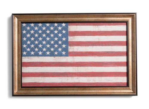 STUPELL 16x24 American Flag Museum Frame Wall Art