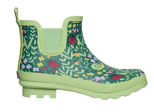Serra Ladies Garden Boot - Green Floral Size 10