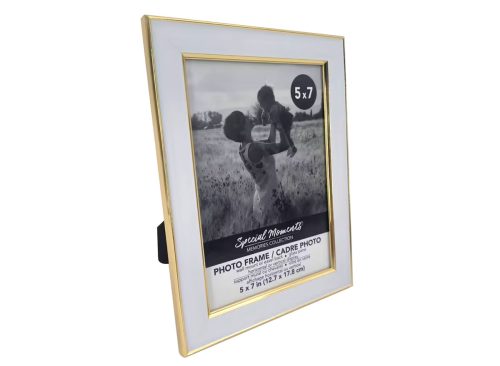 Special Moments 5x7 White Photo Frame With Gold Trim, 1-ct.