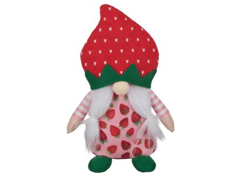 Strawberry-Themed Stuffed Plush Gnome Décor, 3 Assorted Designs