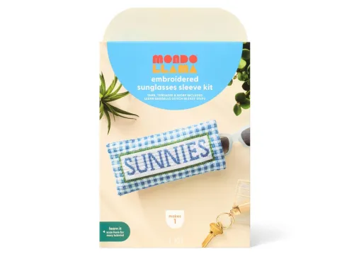 Summer Craft Needle Point Sunglasses SleeveActivity Kit - Mondo Llama™