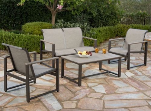 SunVilla Helio 4-piece Outdoor Patio Seating Set