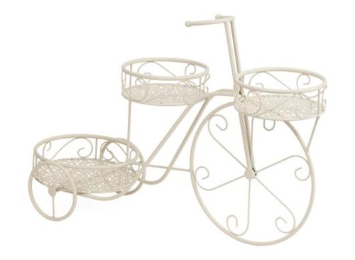 THREE HANDS 28x10x18 3 Pot Tricycle Plant Stand