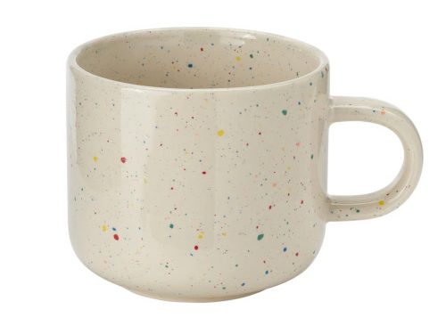 TOBISFISK Mug, patterned/beige, 17 oz