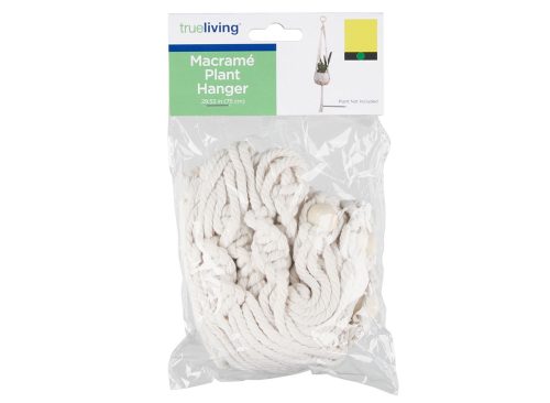 True Living Macramé Plant Hanger Décor, 29.53 in, Assorted
