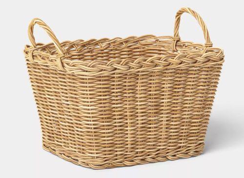 Warm Wicker Tapered Basket - Threshold™