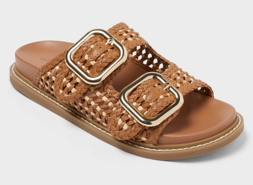 Women's Collin Sandals with Memory Foam Insole - Universal Thread™ Cognac 8