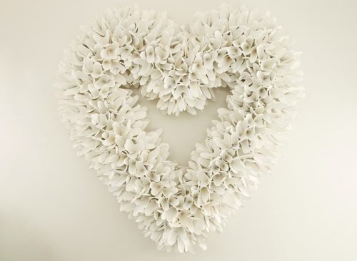 Wooden Heart Wreath