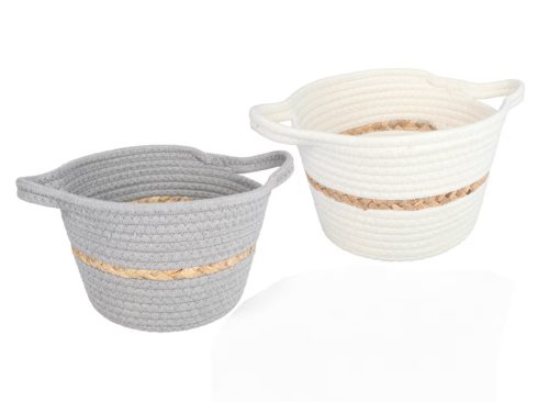 Woven Cotton Basket, 1-ct.