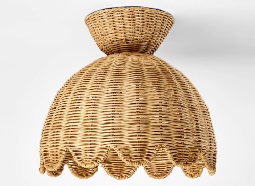 Woven Flush Mount Ceiling Light - Threshold™ designed with Studio McGee