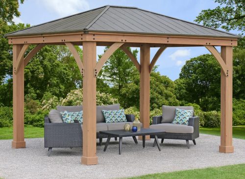 Yardistry 12' x 10' Gazebo with Aluminum Roof