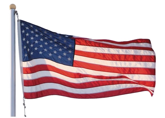 American Flag Embroidered Stars