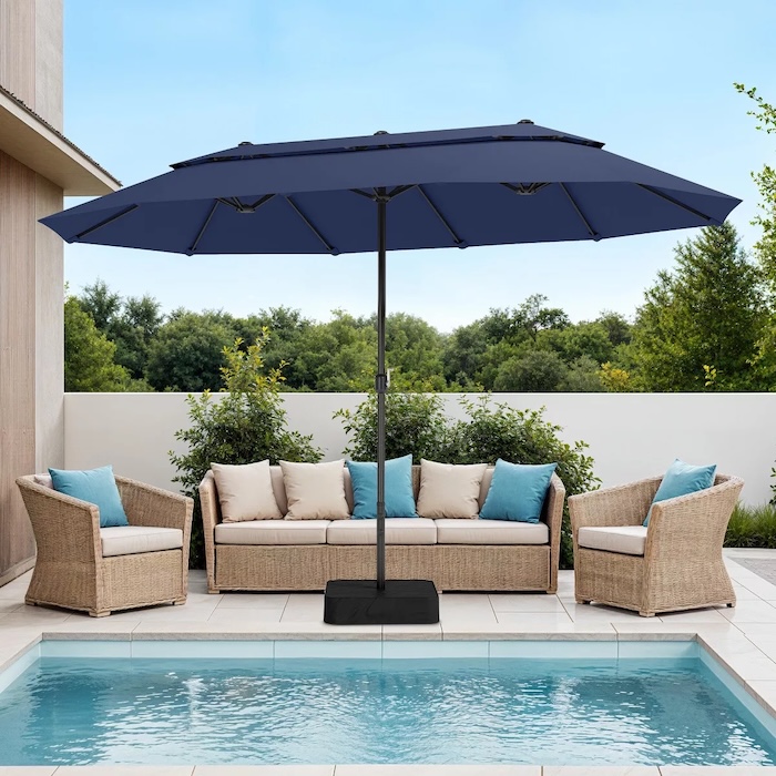 Captiva Designs 15-foot Rectangular Patio Umbrella