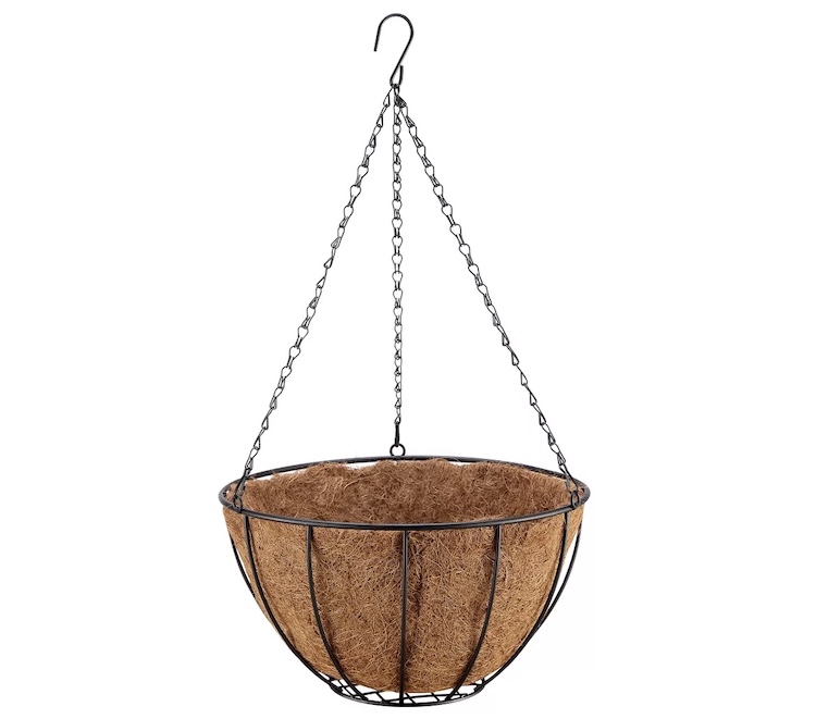 GroundWork Classic Coco Metal Hanging Basket