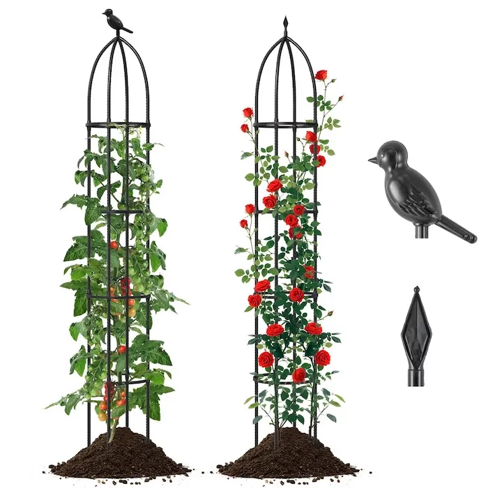 Costway Garden Obelisk Trellis Set