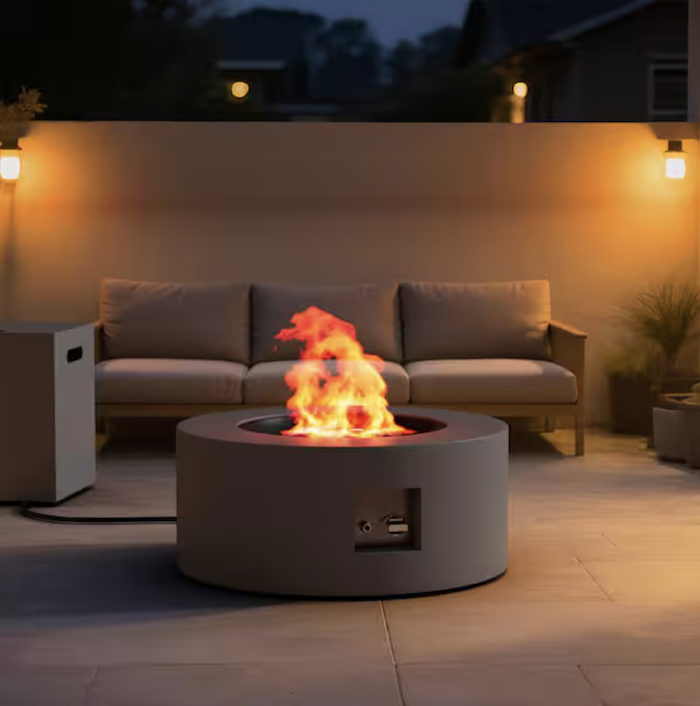 eVita Round Propane Fire Pit Table