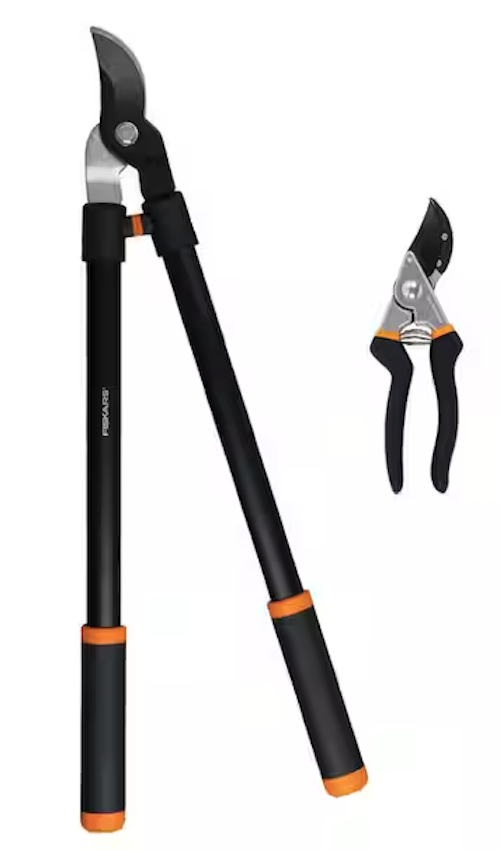 Fiskars 2-Piece Lopper and Hand Pruner Garden Tool Set