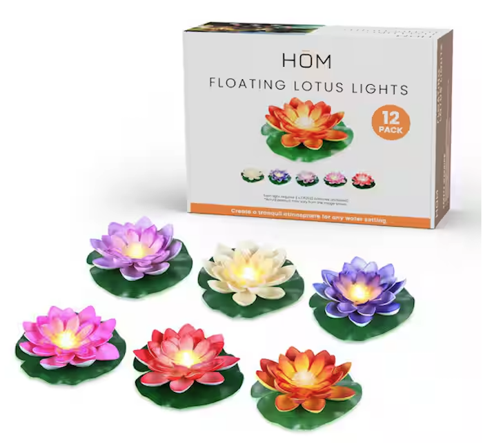Floating Lotus Pool Light