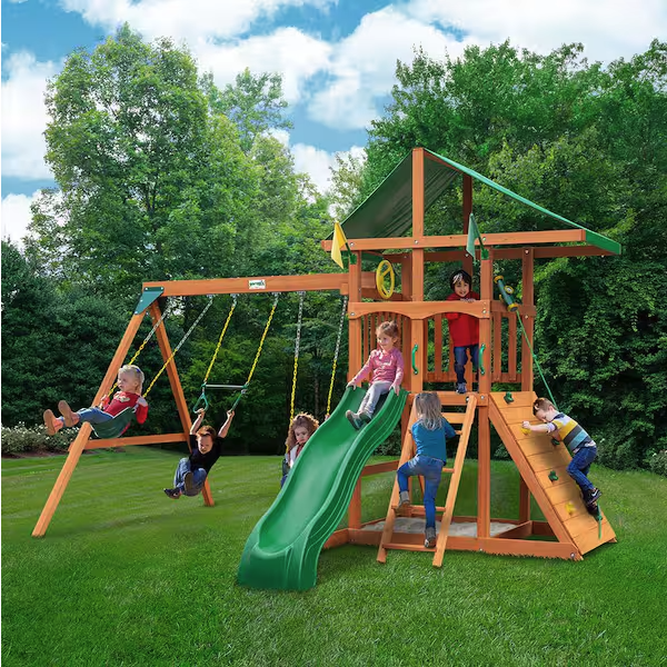 Gorilla Outing III Wooden Outdoor Playground Set