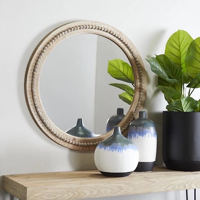 Harper & Willow Beaded Room Wall Mirror
