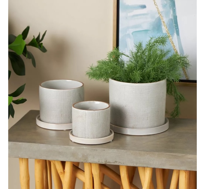 Harper & Willow Ceramic Planters
