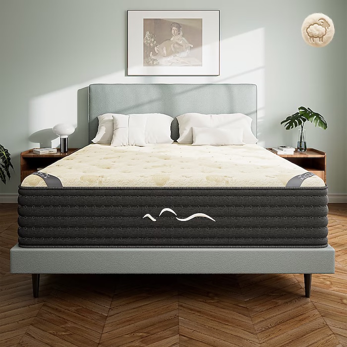 Ifluous 14-in Firm King Hybrid Memory Foam/Coil Blend Mattress