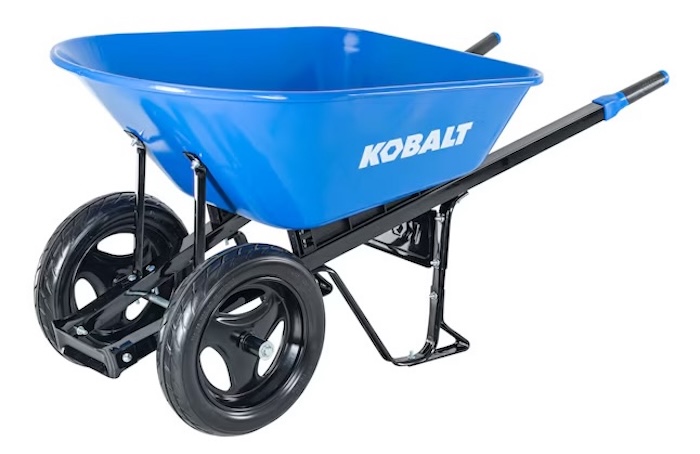 Kobalt 2-Wheel Push Wheelbarrow