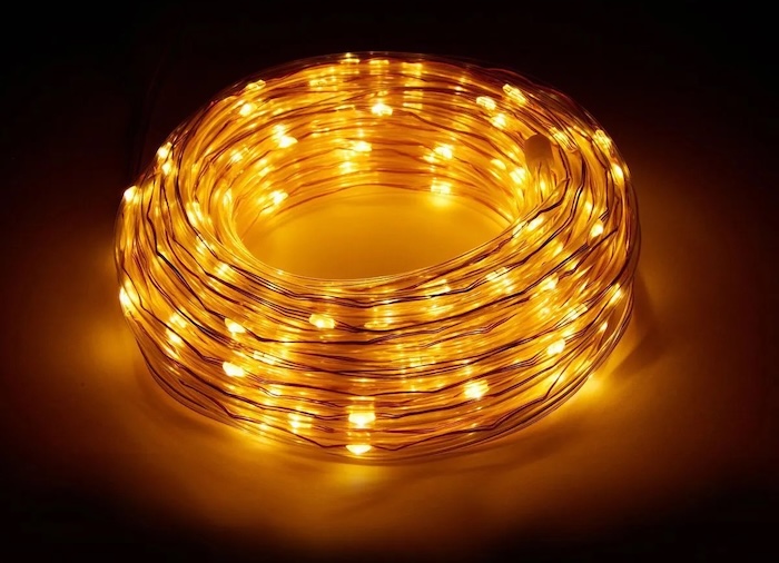 Luminar Outdoor Warm White Solar Rope Light