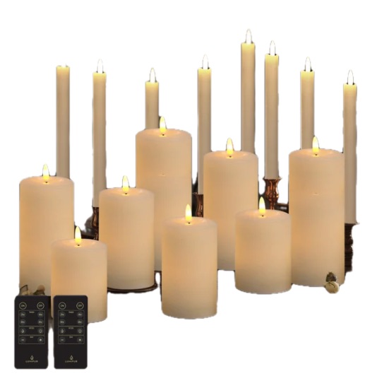 LumiPur 18‑piece Essentials Flameless LED Candle Centerpiece Collection