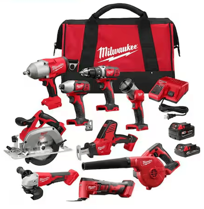 Milwaukee 9-Tool Cordless Combo Kit