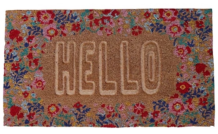 Red Shed Hello Coir Door Mat