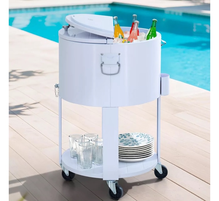 Sunjoy Rooling Cooler Cart