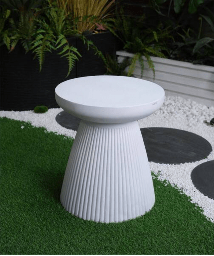 Faux Terrazzo Modern Decorative Garden End Table