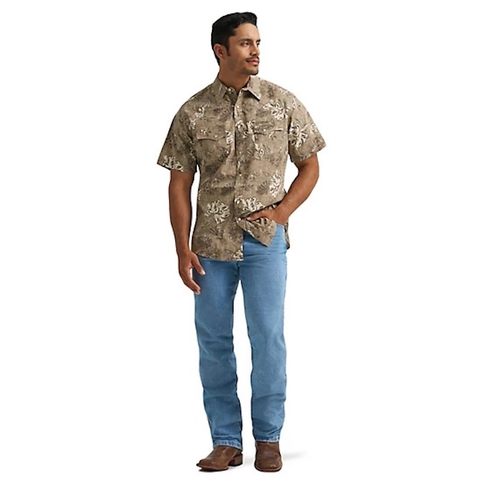 Wrangler Men's Wrancher Hawaiian Shirt
