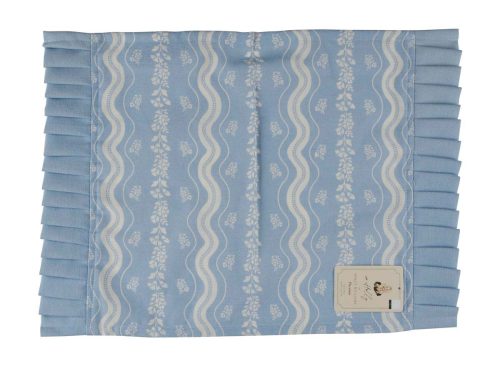 xo Holly by Holly Williams Floral Printed Blue Placemat with Ruffle