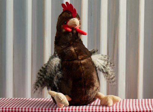 12" Brown Chicken Plush