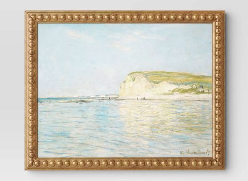 16" x 20" Silent Still Framed Wall Cotton Canvas Board - Threshold™: Polystyrene Gold Frame, Horizontal Landscape