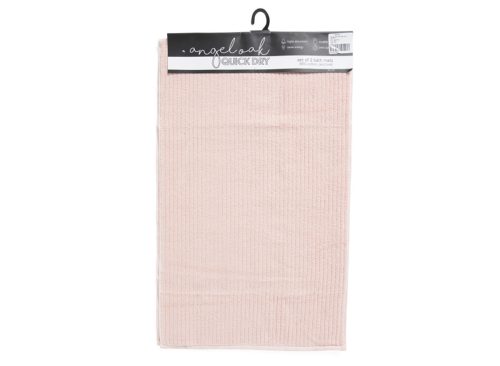 ANGEL OAK 2pk 20x32 Quick Dry Zero Twist Bath Mat