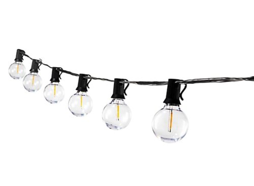 Allsop Home & Garden Bistro Outdoor and Indoor 25 ft. Plug-In LED Globe Bulb 25 String Lights Shatter Resistant
