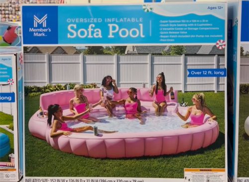An Inflatable Sofa Pool