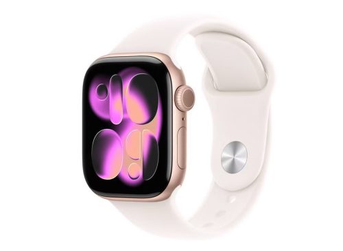 Apple Watch Series 11 GPS 42mm Rose Gold Aluminum Case with Light Blush Sport Band - S/M