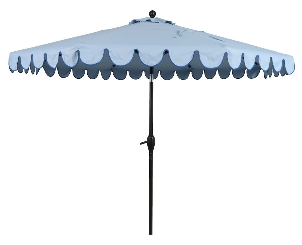 Better Homes & Gardens 9 ft. Blue Scallop Patio Umbrella