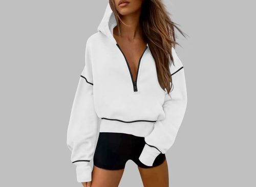 BLCHUNen Hoodies for Women Casual Pullover Half Zip up Sweatshirts Long Sleeve Fall Workout Gym Sports Athletic Tops