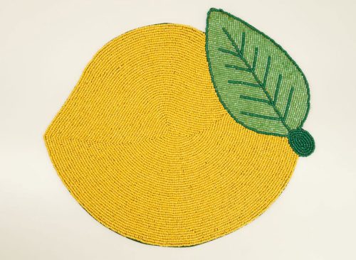 Beaded Lemon Placemat