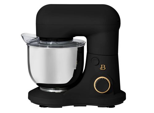 Beautiful 3.5 Qt Stand Mixer, Black Sesame with Flat Beater, Dough Hook, Balloon Whisk