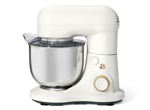 Beautiful 3.5 Qt Stand Mixer, White Icing with Flat Beater, Dough Hook, Balloon Whisk