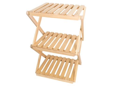 Belavi 3-Tier Wooden Plant Stand