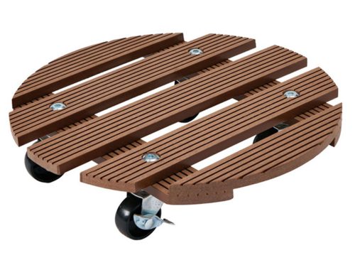 Belavi Dark Brown Round Flower Roller