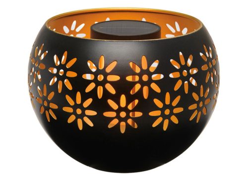 Belavi Matte Black Large Solar Fire Bowl