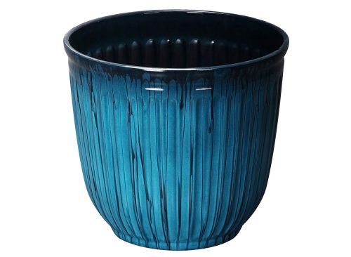 Better Homes & Gardens 10.7" D x 9.7" H Kamala Light Blue Recycled Resin Planter